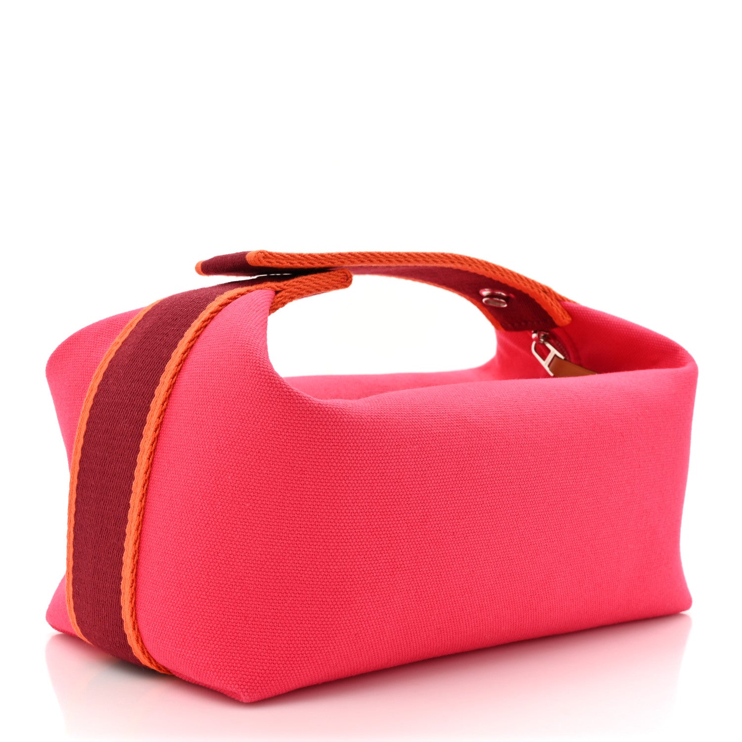 Hermes Canvas Small Bride-A-Brac Pouch Hibiscus 3 of 9