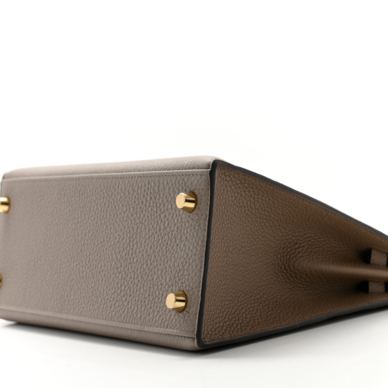 Hermes Togo Horseshoe Kelly Sellier 25 Gris Asphalte Etoupe 10 of 11