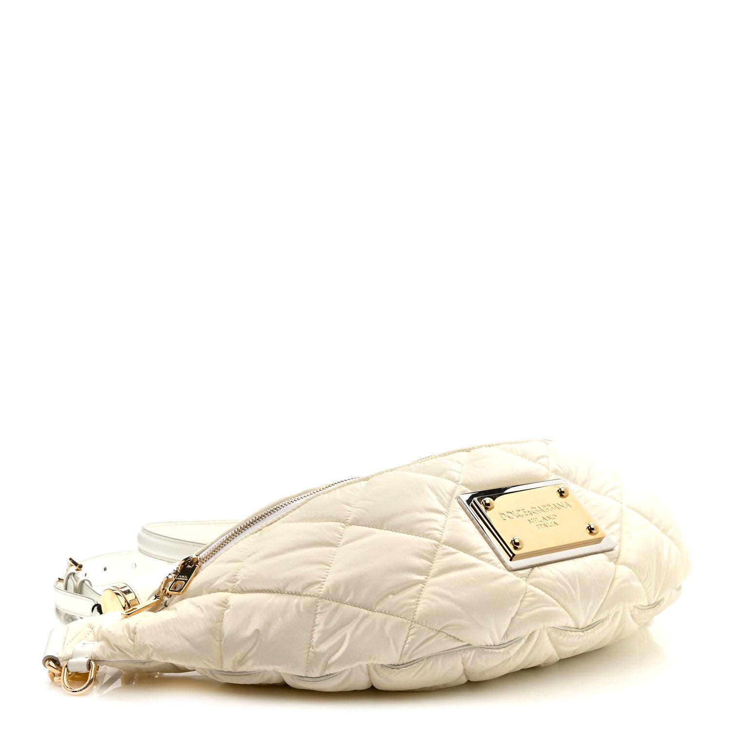 Dolce & Gabbana Marsupio Nylon Quilted Piumino 2 Belt Bag White 6 of 19