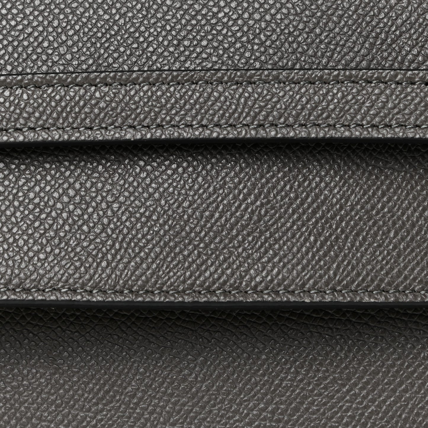 Grained Calfskin Micro Belt Bag Grey