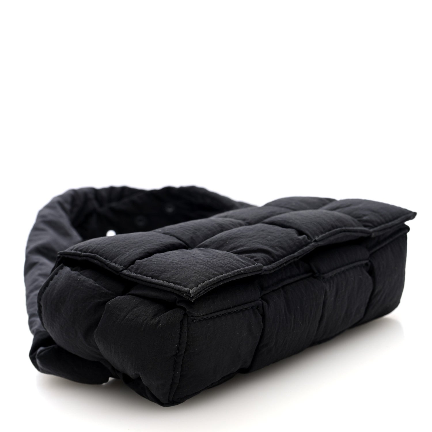 Bottega Veneta Nylon Intrecciato Padded Tech Mini Cassette Belt Bag Black 4 of 9