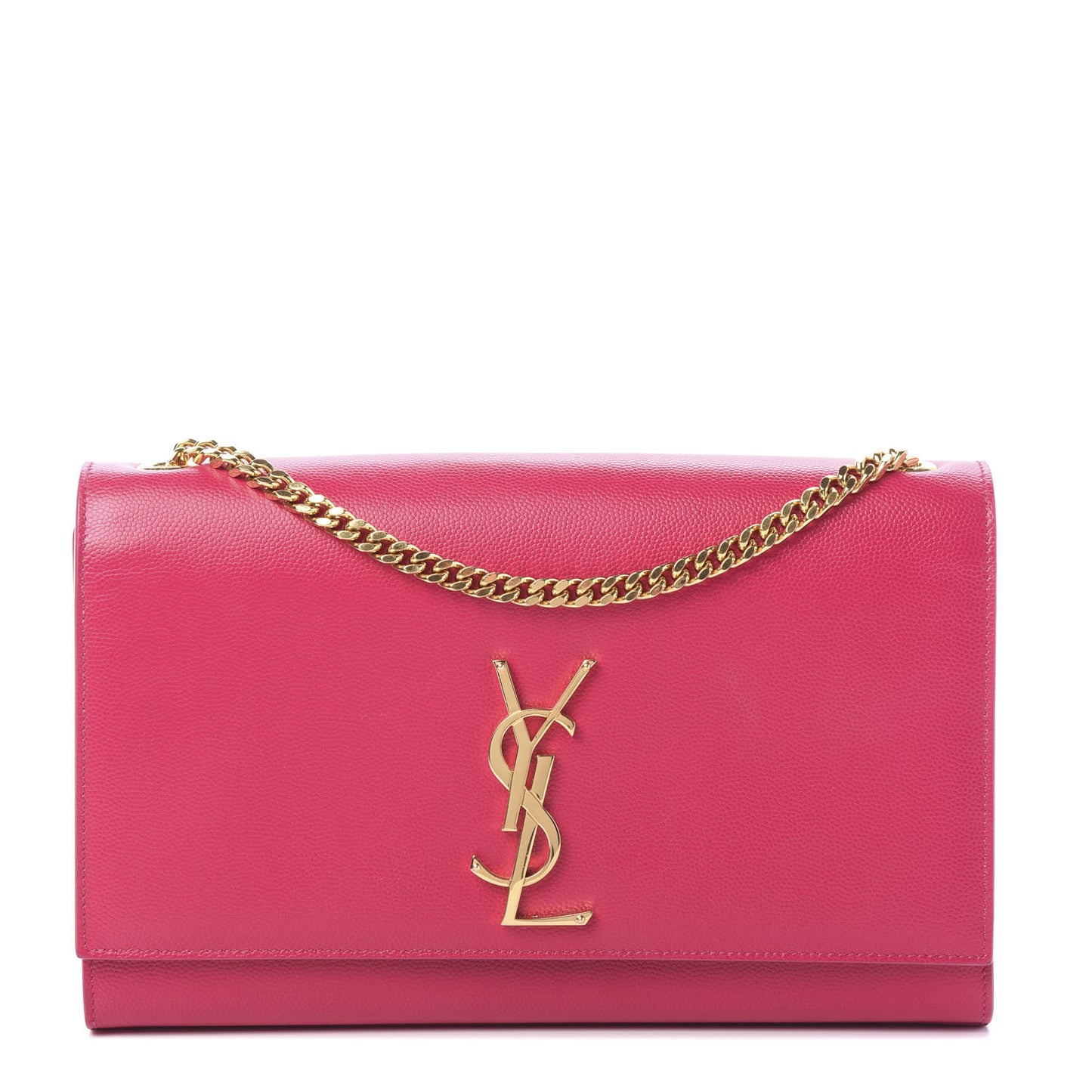 Grain De Poudre Medium Monogram Kate Satchel Lipstick Fuchsia