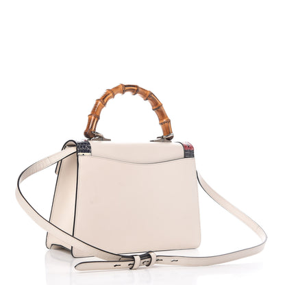 Gucci Calfskin Snakeskin Small Lilith Top Handle Bag White 3 of 15