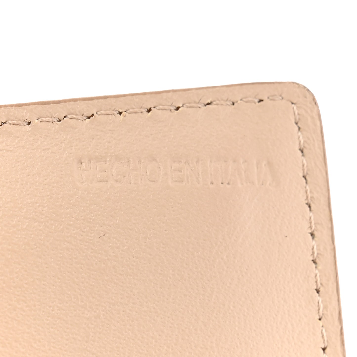 Printed Calfskin Ginny Shoulder Bag Beige