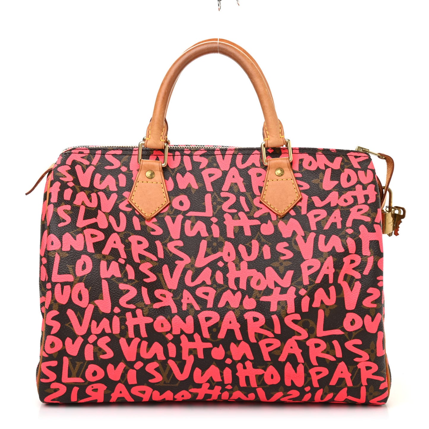 Monogram Graffiti Speedy 30 Fuchsia