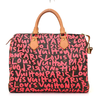 Louis Vuitton Monogram Graffiti Speedy 30 Fuchsia 1 of 17