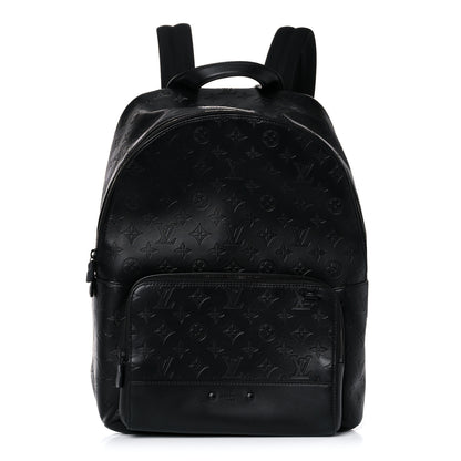 Louis Vuitton Calfskin Monogram Shadow Racer Backpack Black 1 of 13