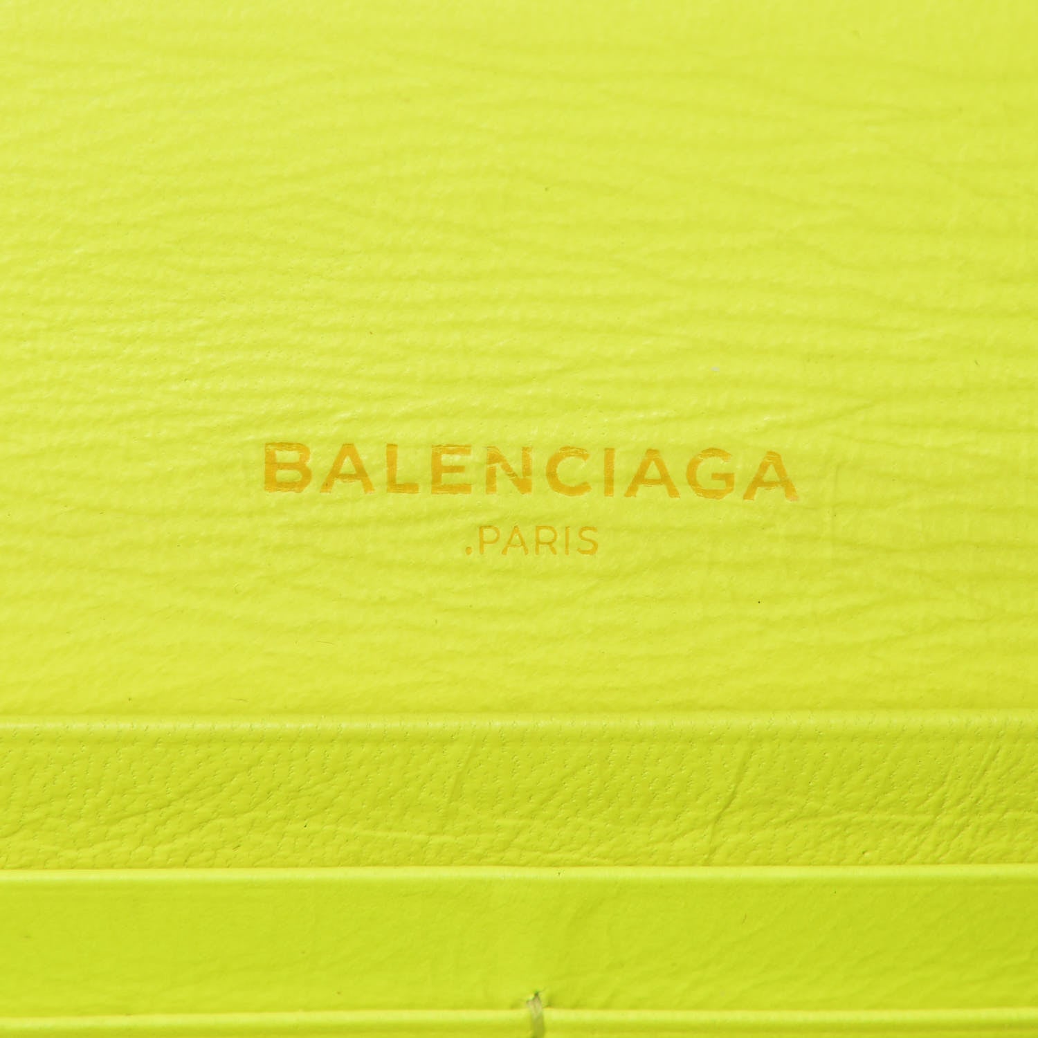 Balenciaga Agneau Classic Silver Hardware Money Wallet Jaune Fluo 6 of 15