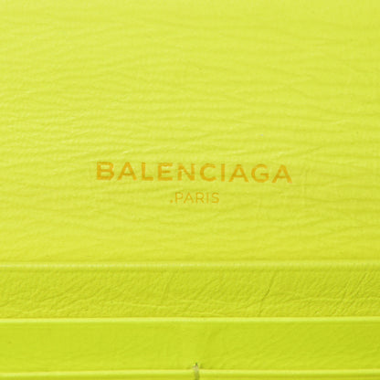 Balenciaga Agneau Classic Silver Hardware Money Wallet Jaune Fluo 6 of 15