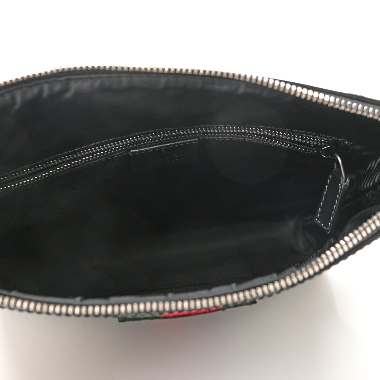 GG Supreme Monogram Web Messenger Bag Black