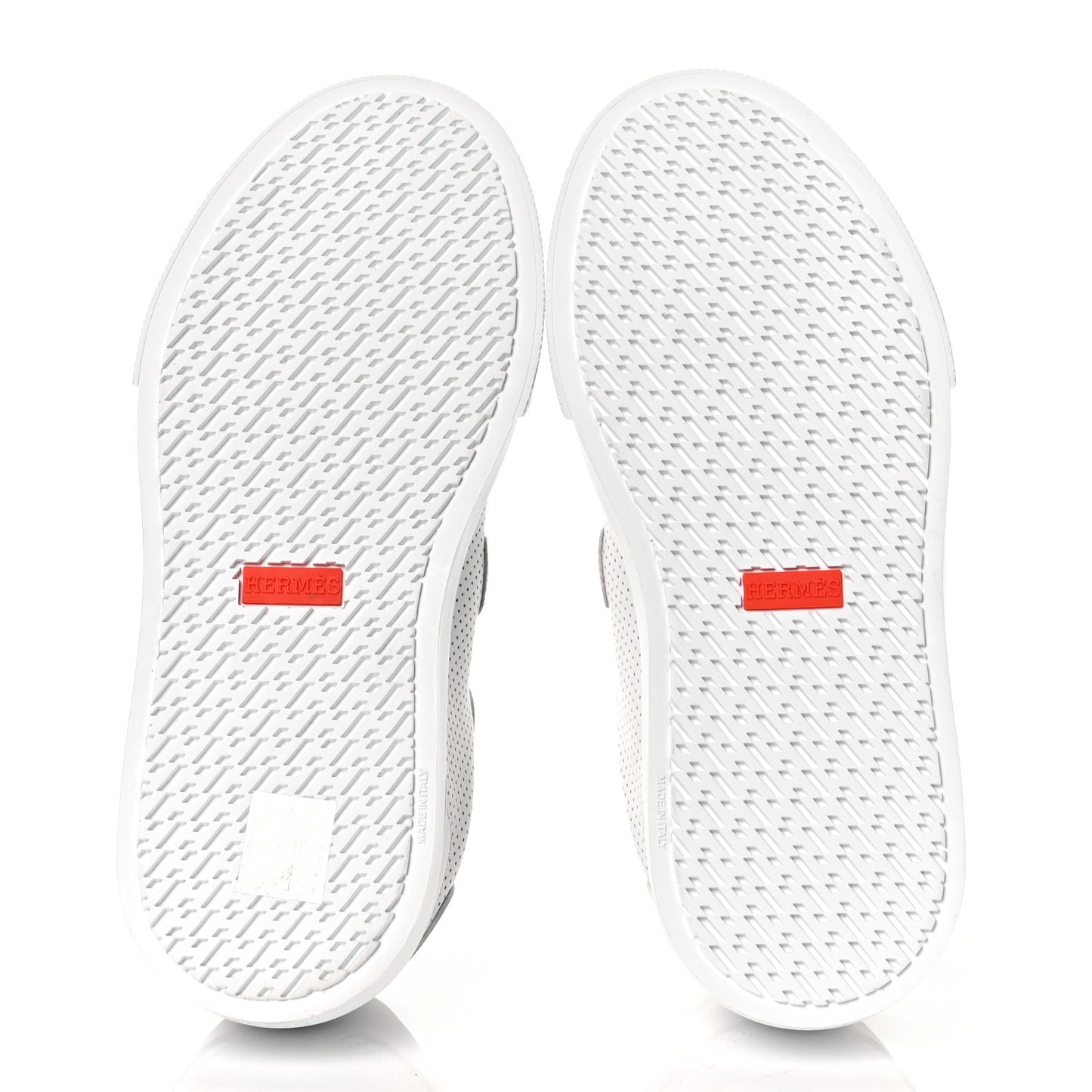 Calfskin Perforated Day Sneakers 35.5 White
