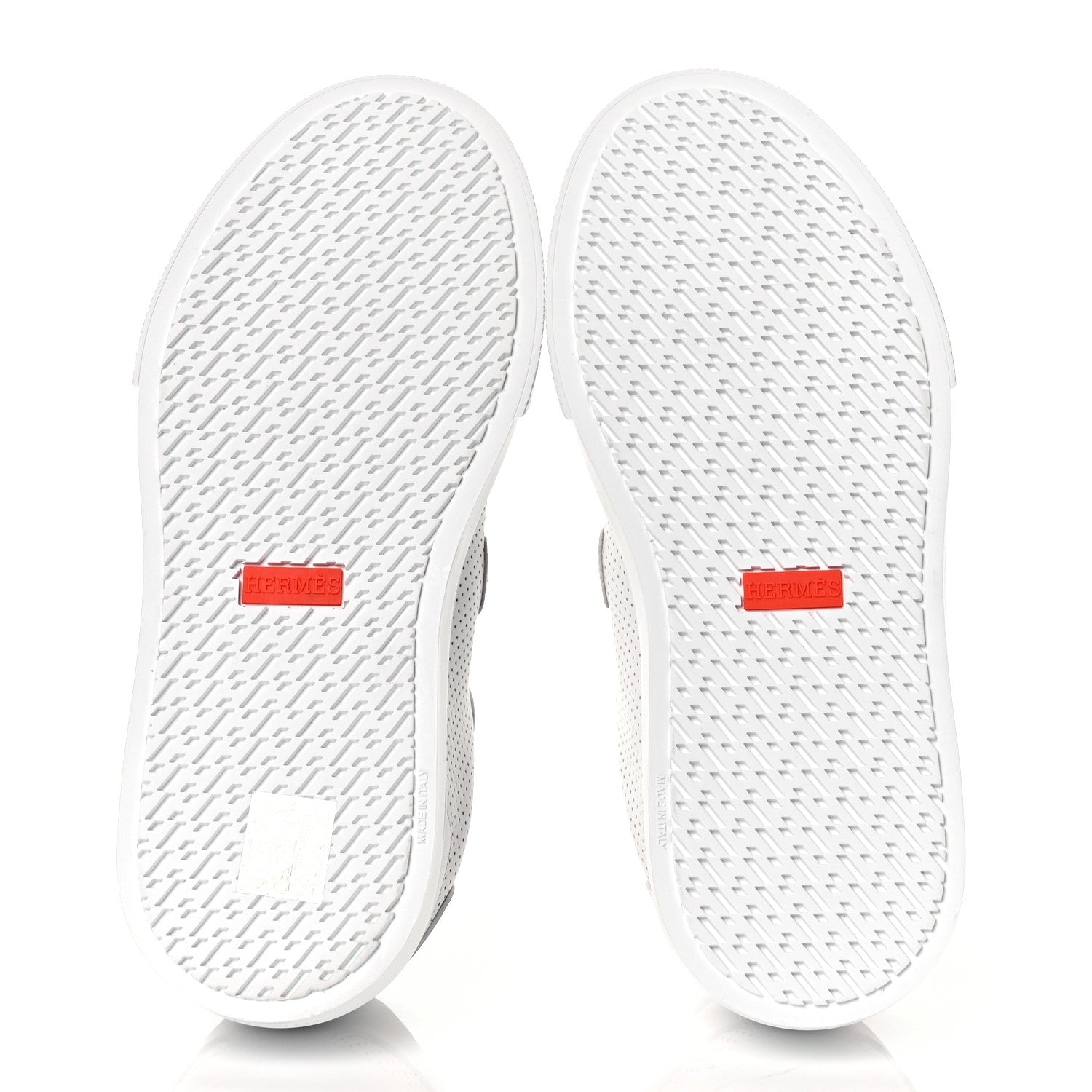 Hermes Calfskin Perforated Day Sneakers 35.5 White 5 of 9