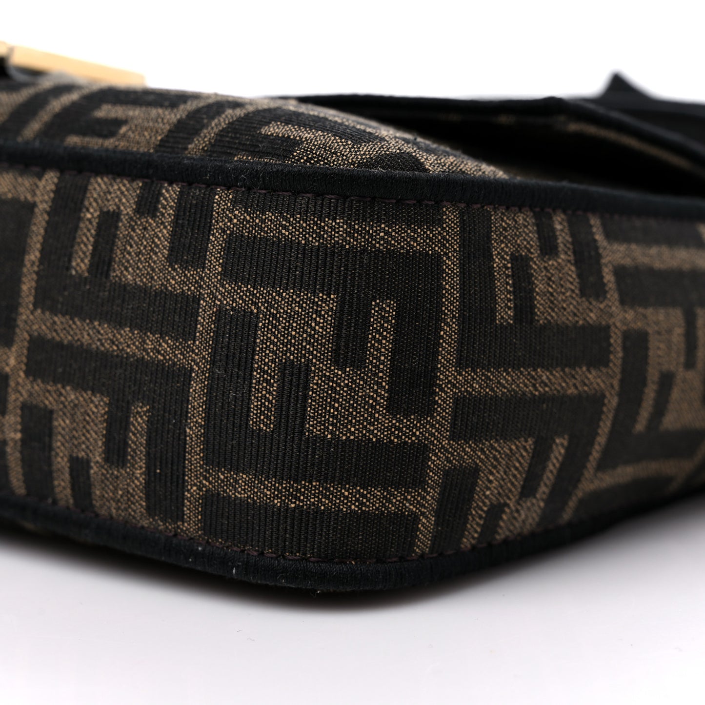 Fabric Jacquard FF 1974 Medium Baguette Tobacco Moro Black