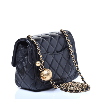 Chanel Lambskin Quilted Mini Pearl Crush Flap Black 3 of 9