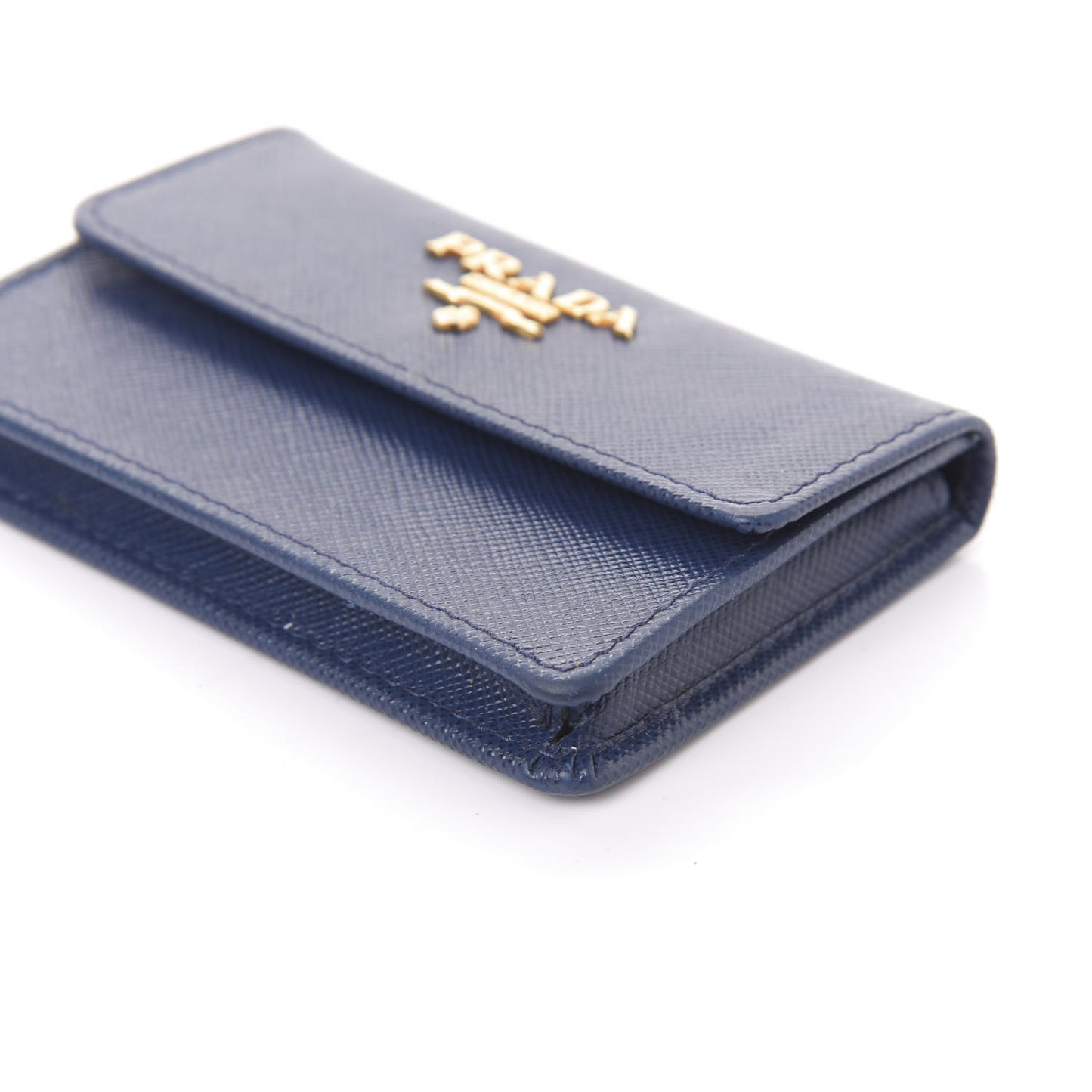 Saffiano Metal Coin Purse Bluette