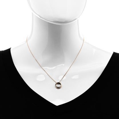 Cartier 18K Pink Yellow White Gold Baby Trinity Pendant Necklace 2 of 6