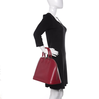 Louis Vuitton Epi Alma MM Fuchsia 2 of 9