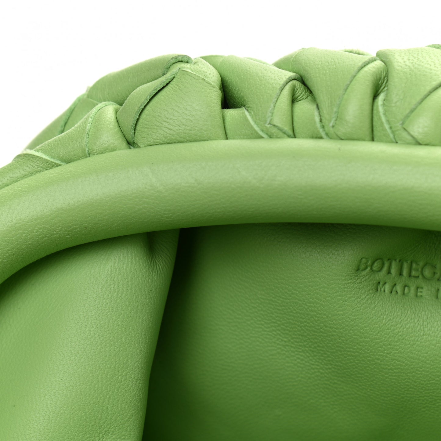 Nappa Intrecciato The Mini Pouch Pistachio