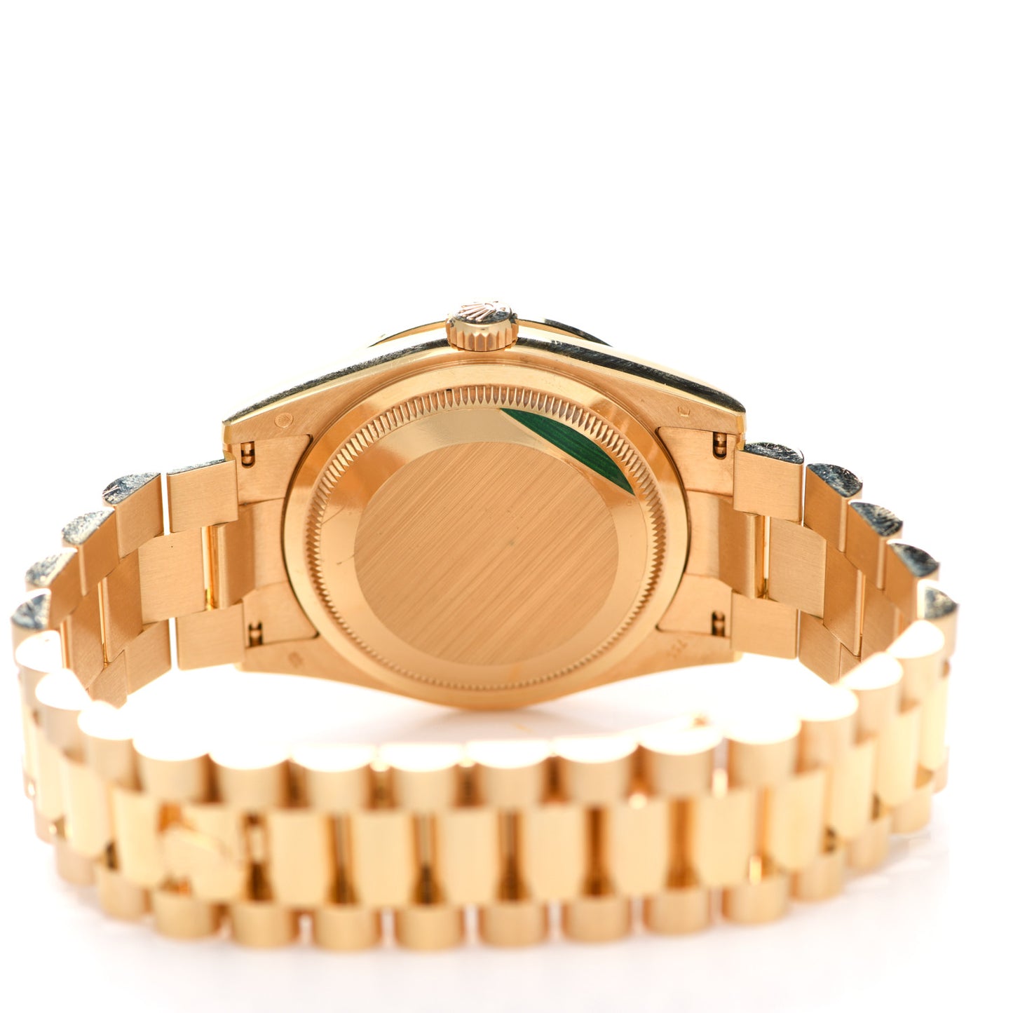 18K Yellow Gold Diamond Mother of Pearl 36mm Oyster Perpetual Day-Date President Watch 118348