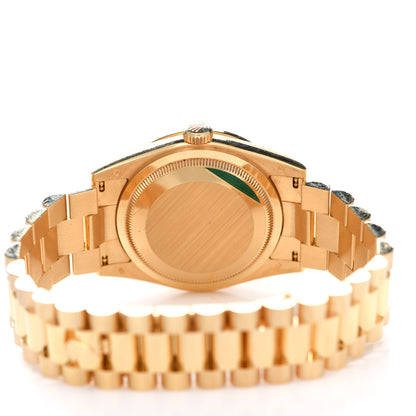 Rolex 18K Yellow Gold Diamond Mother of Pearl 36mm Oyster Perpetual Day-Date President Watch 118348 3 of 5
