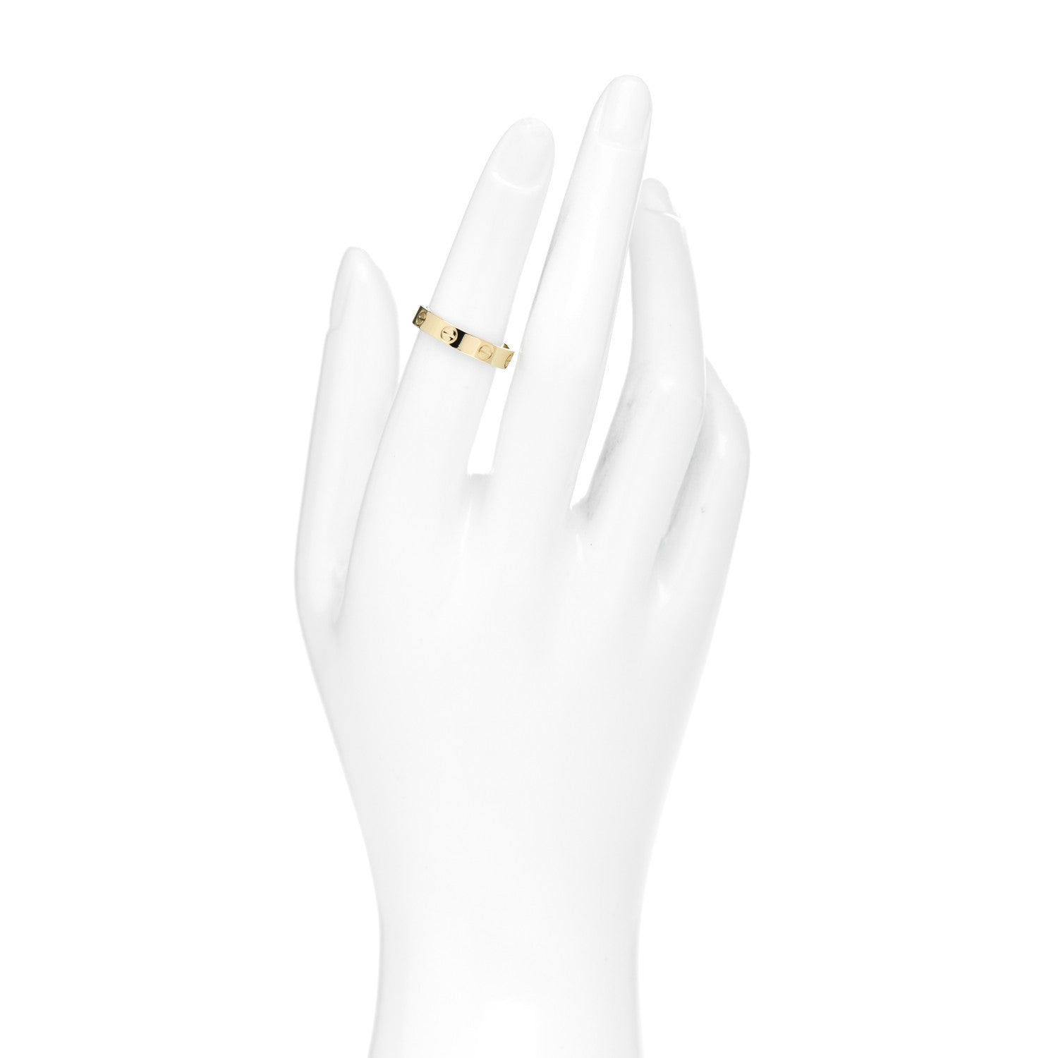 Cartier 18K Yellow Gold 3.5mm LOVE Wedding Band Ring 51 5.75 2 of 5