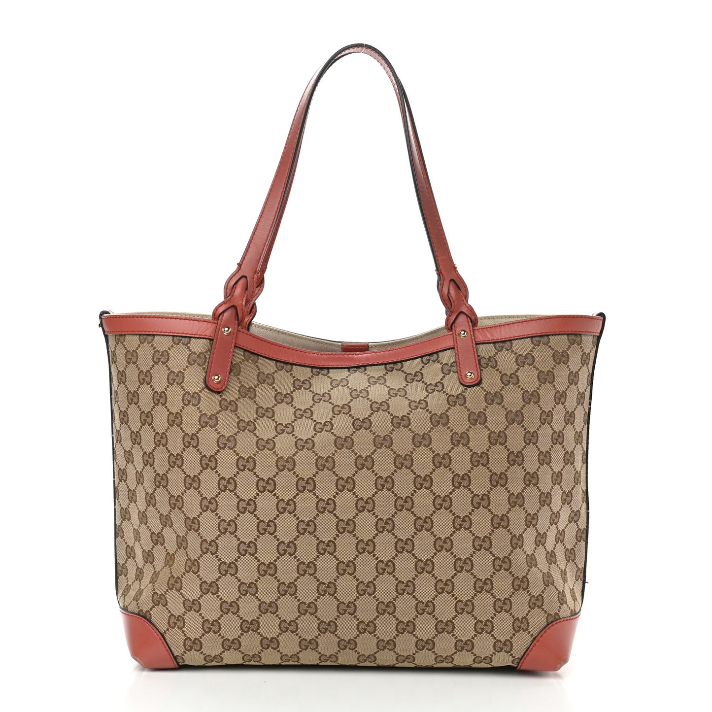 Metallic Monogram Medium Craft Tote Orange