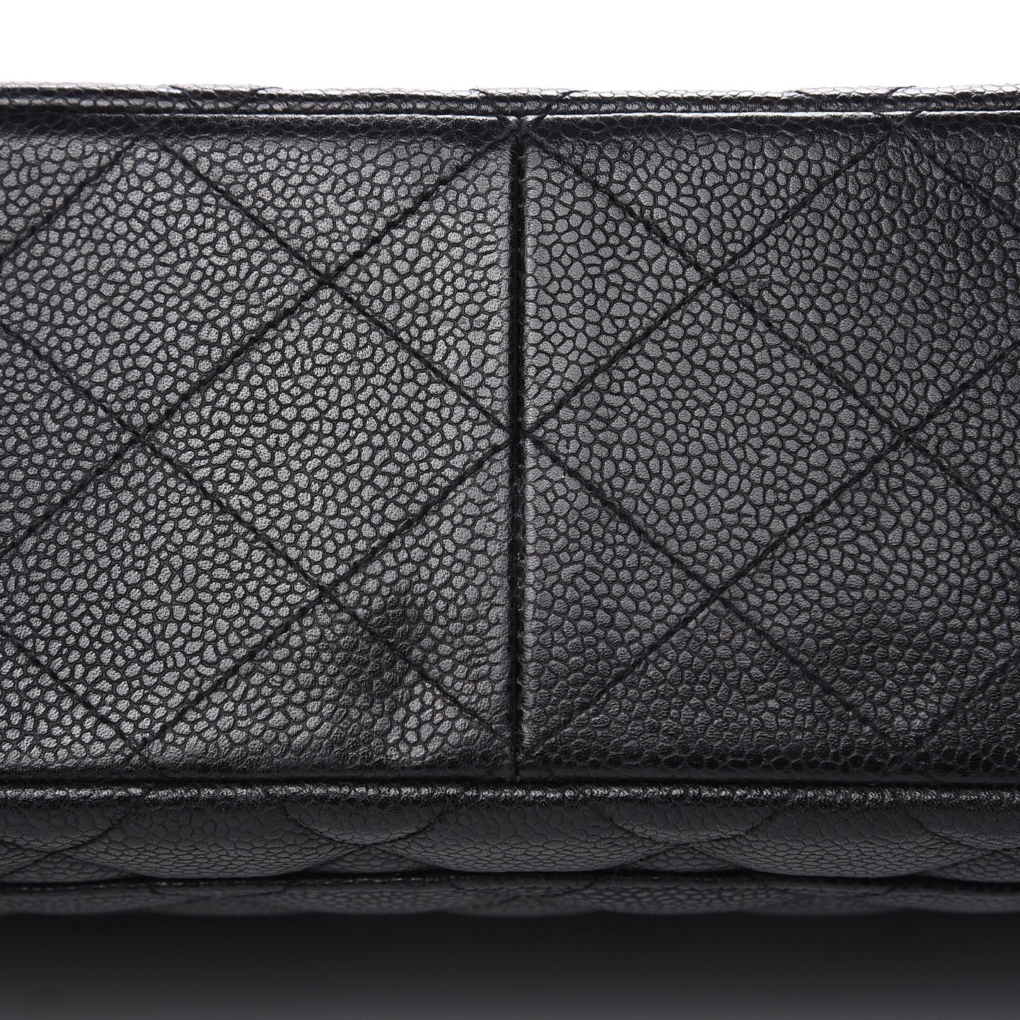 Caviar Quilted Jumbo Single Flap Black