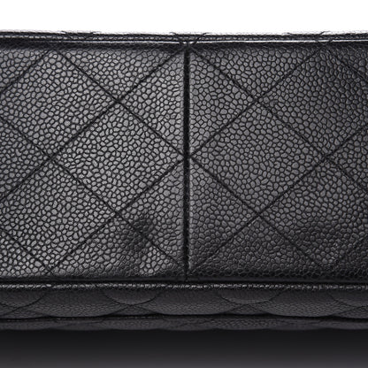 Chanel Caviar Quilted Jumbo Single Flap Black 10 of 16