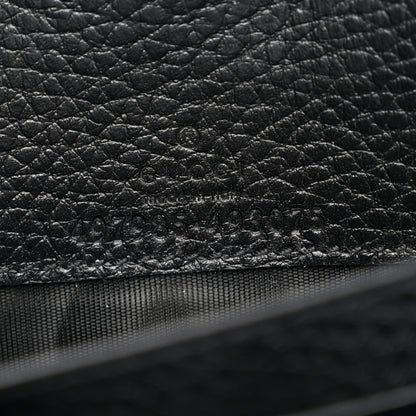 Gucci Calfskin Mini GG Marmont Chain Wallet Black 6 of 9