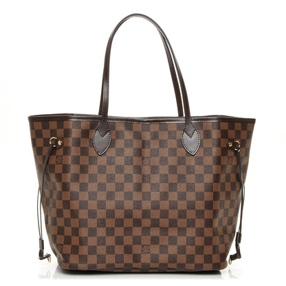 Louis Vuitton Damier Ebene Neo Neverfull MM Rose Ballerine 1 of 6