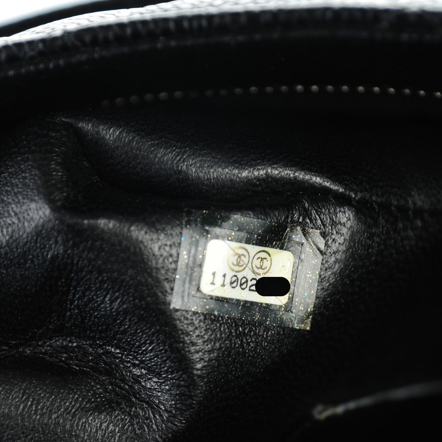 Caviar Quilted Medallion Tote Black