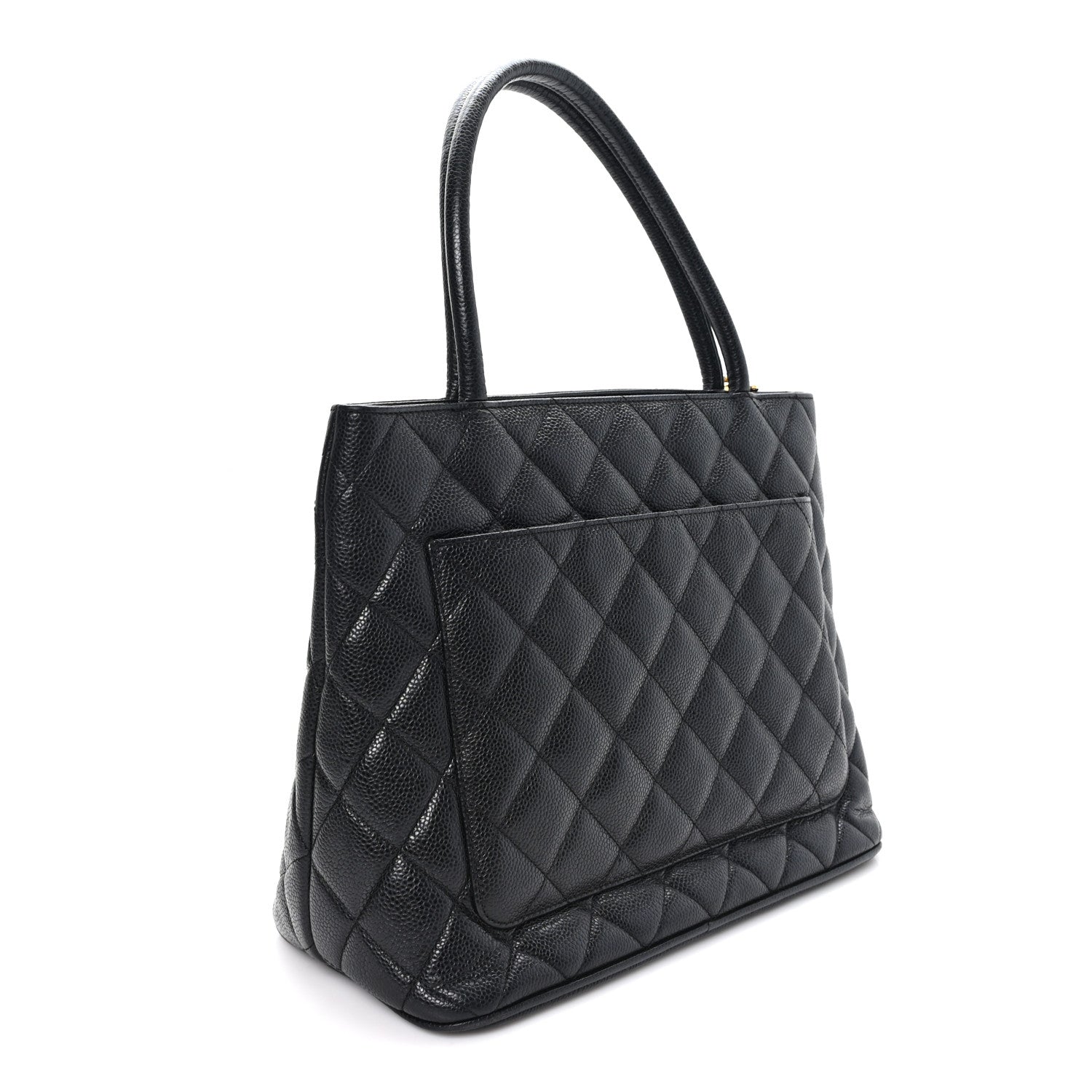 Chanel Caviar Quilted Medallion Tote Black 3 of 10