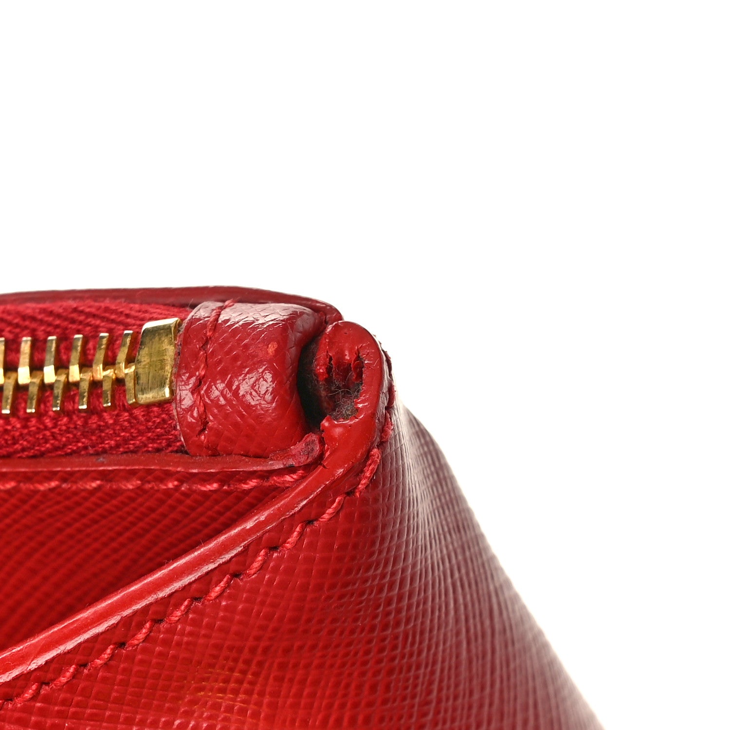 Prada Saffiano Large Galleria Double Zip Tote Fuoco 10 of 11