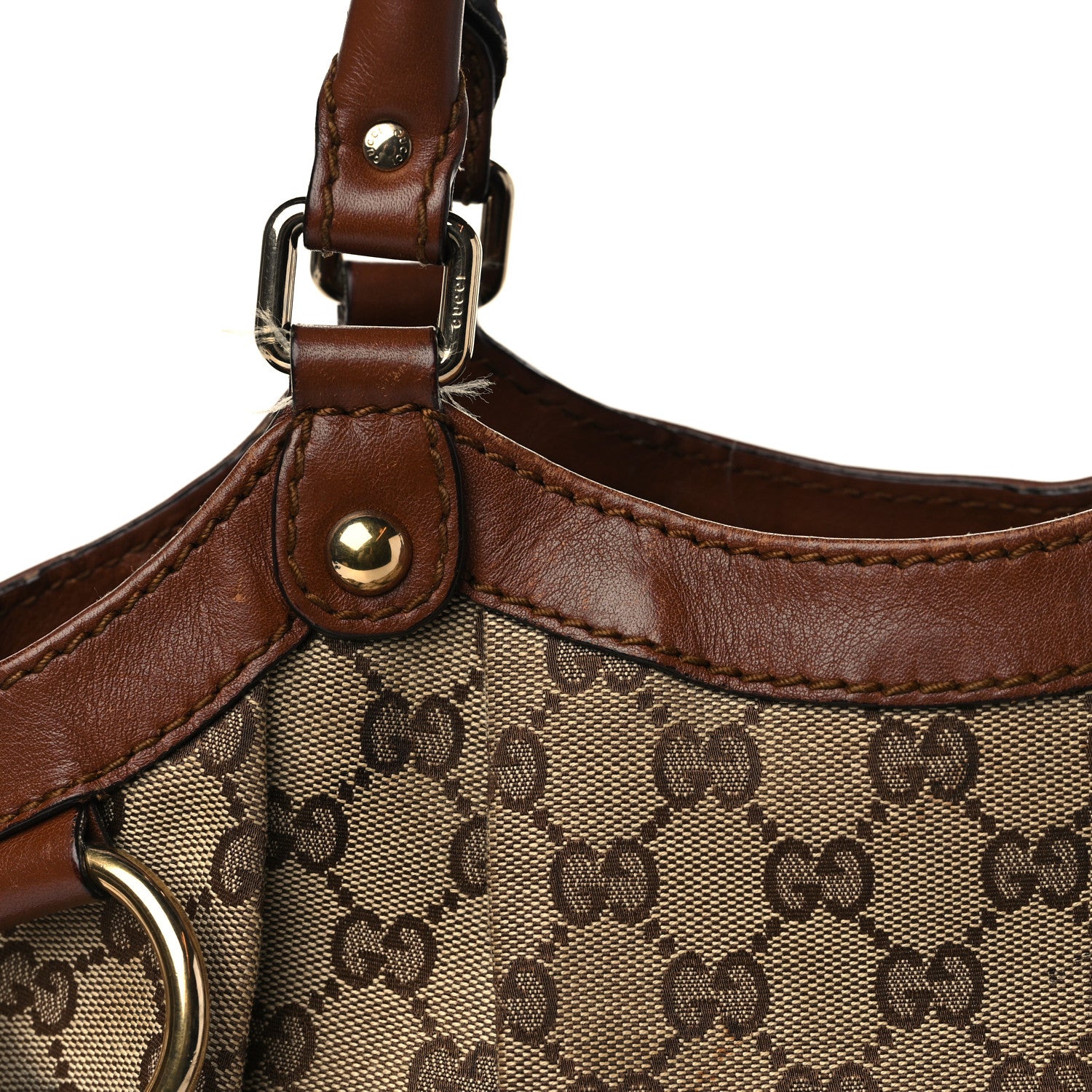 Gucci Monogram Medium Sukey Tote Brown 11 of 16