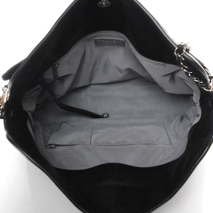 Chanel Caviar Quilted French Riviera Hobo Black 6 of 8