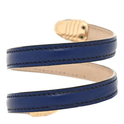 Bulgari Patent Serpenti Forever Wrap Bracelet Blue 3 of 6
