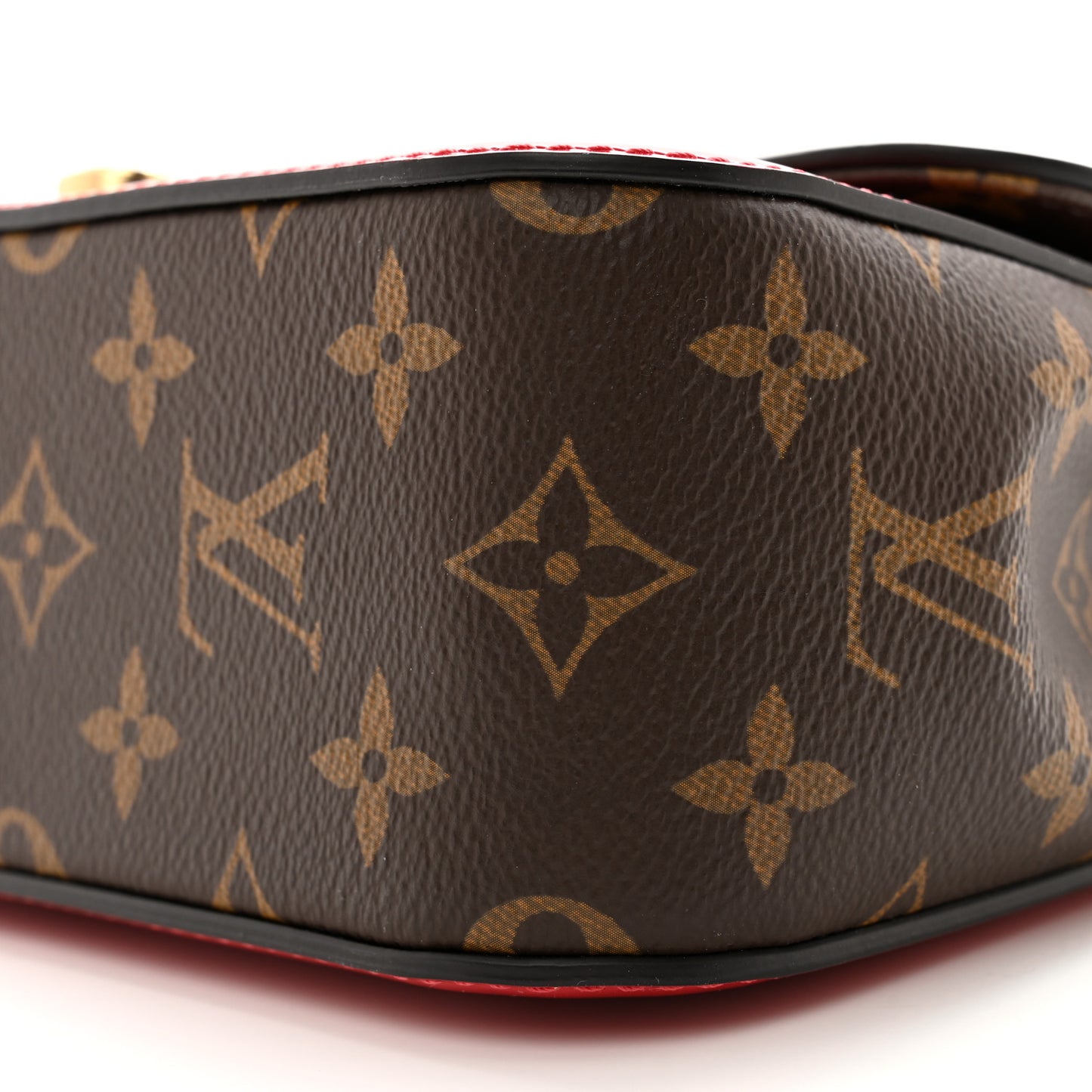 Patent Calfskin Monogram Cherrywood BB Scarlet