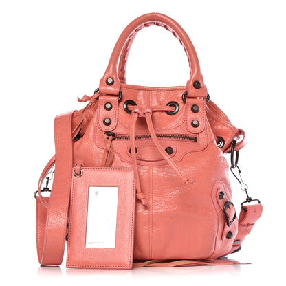 Balenciaga Agneau Classic Hardware Mini Pompon Rose Azalee 1 of 11