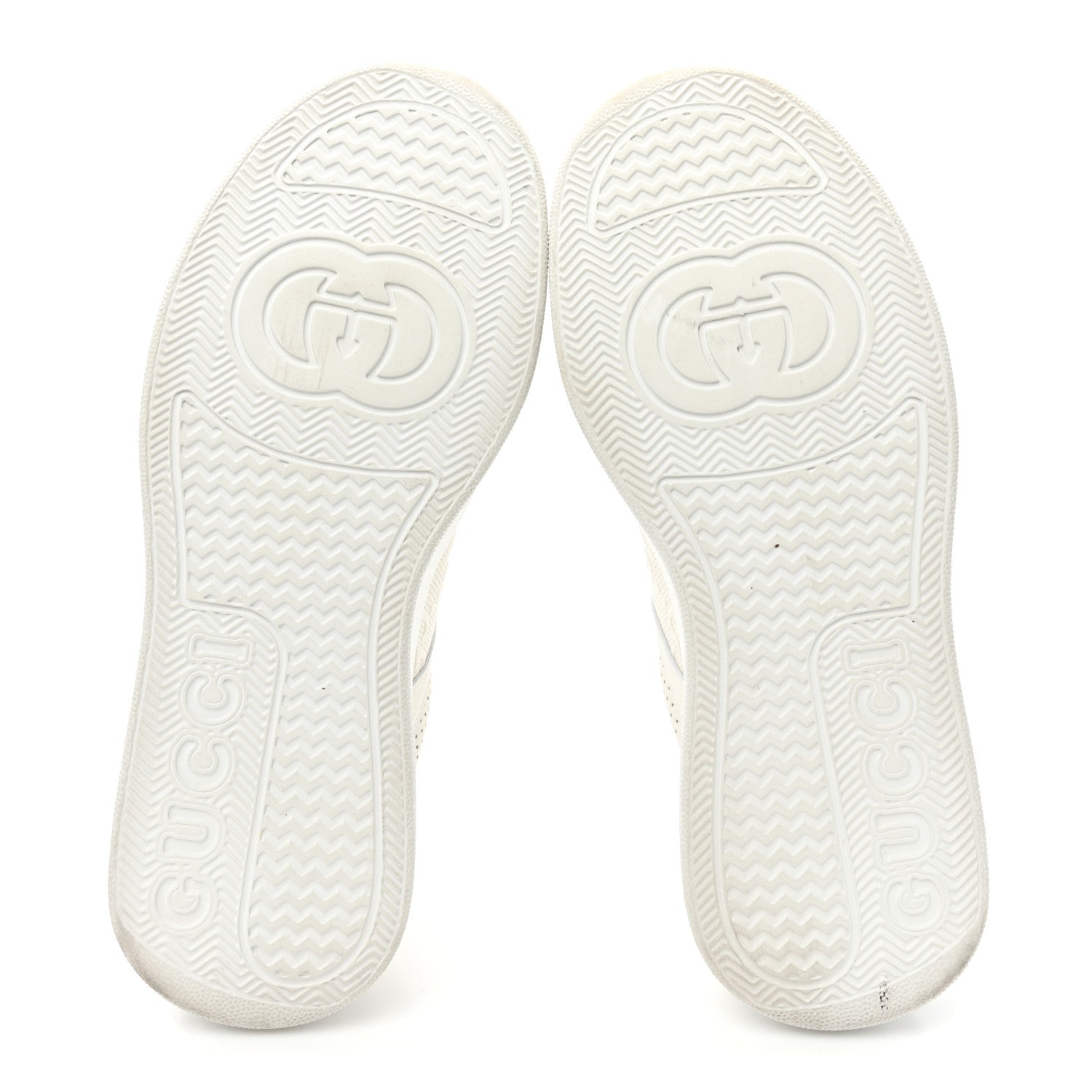 Gucci Calfskin GG Tennis Embossed Perforated Womens Platform 55mm Sneakers 42 Great White 6 of 10