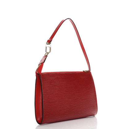 Louis Vuitton Epi Pochette Accessories 24 Castillan Red 3 of 7