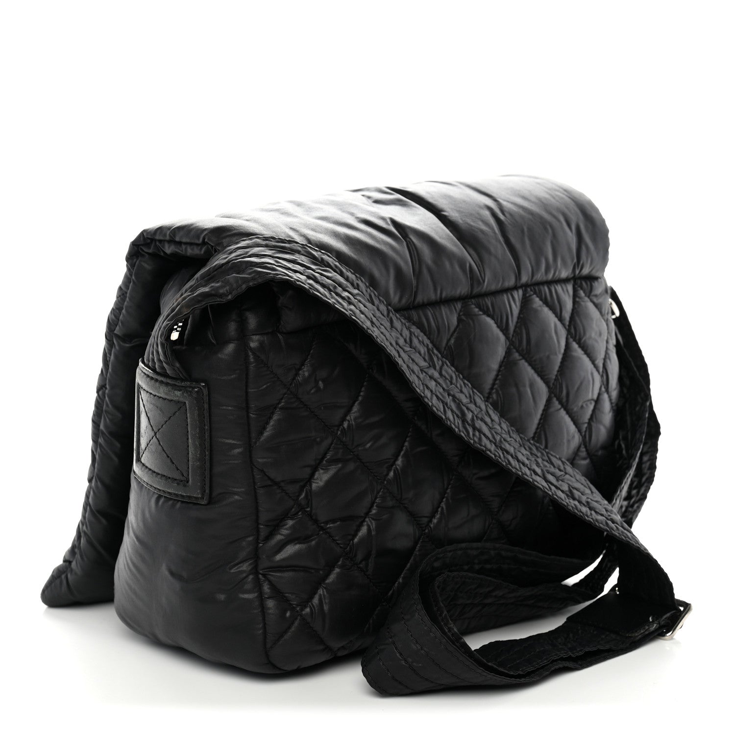 Chanel Nylon Small Coco Cocoon Messenger Bag Black 3 of 10
