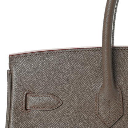 Hermes Epsom Birkin 35 Etain 10 of 12