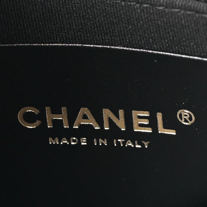 Chanel Shiny Crumpled Lambskin Quilted Large Trendy Chain Around Hobo Black 6 of 11