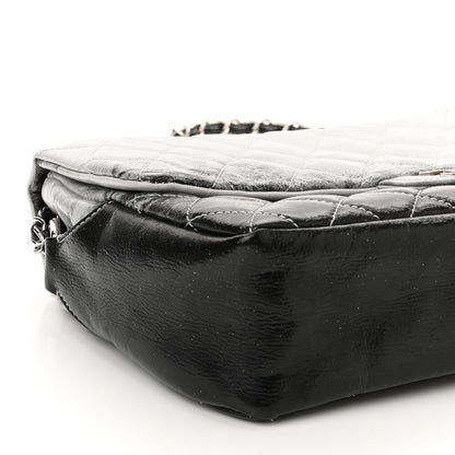 Chanel Vinyl Quilted Jumbo Melrose Degrade Flap Black 9 of 10