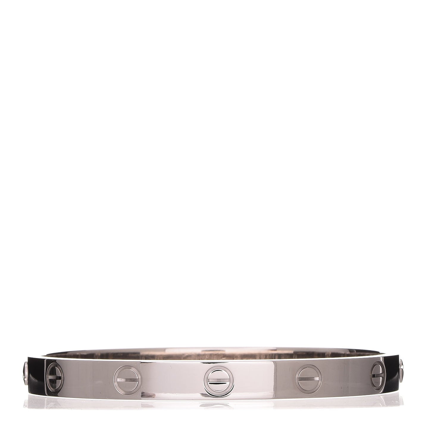18K White Gold LOVE Bracelet 16