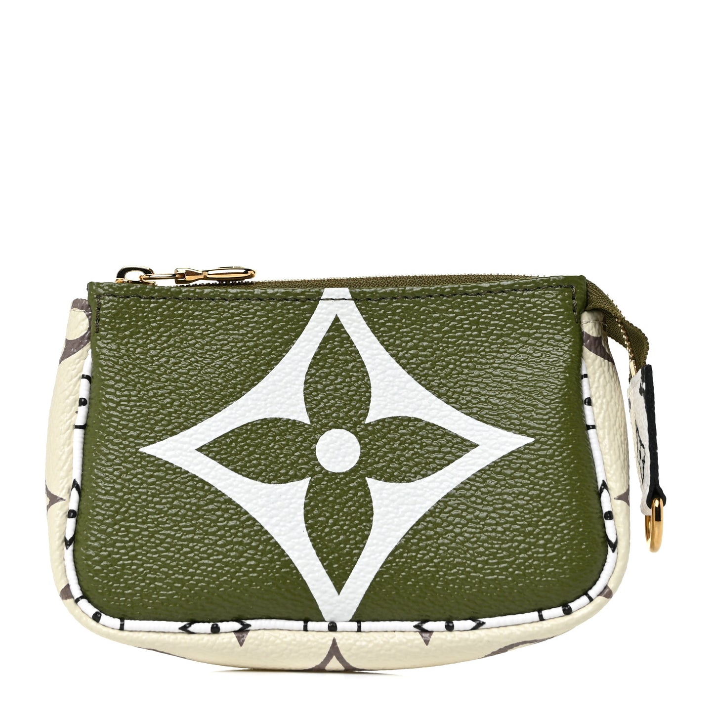 Monogram Giant Micro Pochette Accessories Kaki White
