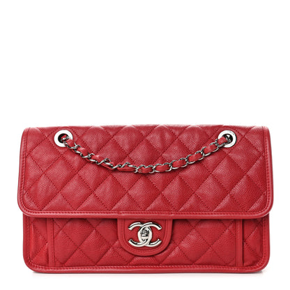 Chanel Caviar Quilted Medium French Riviera Flap Red 1 of 4