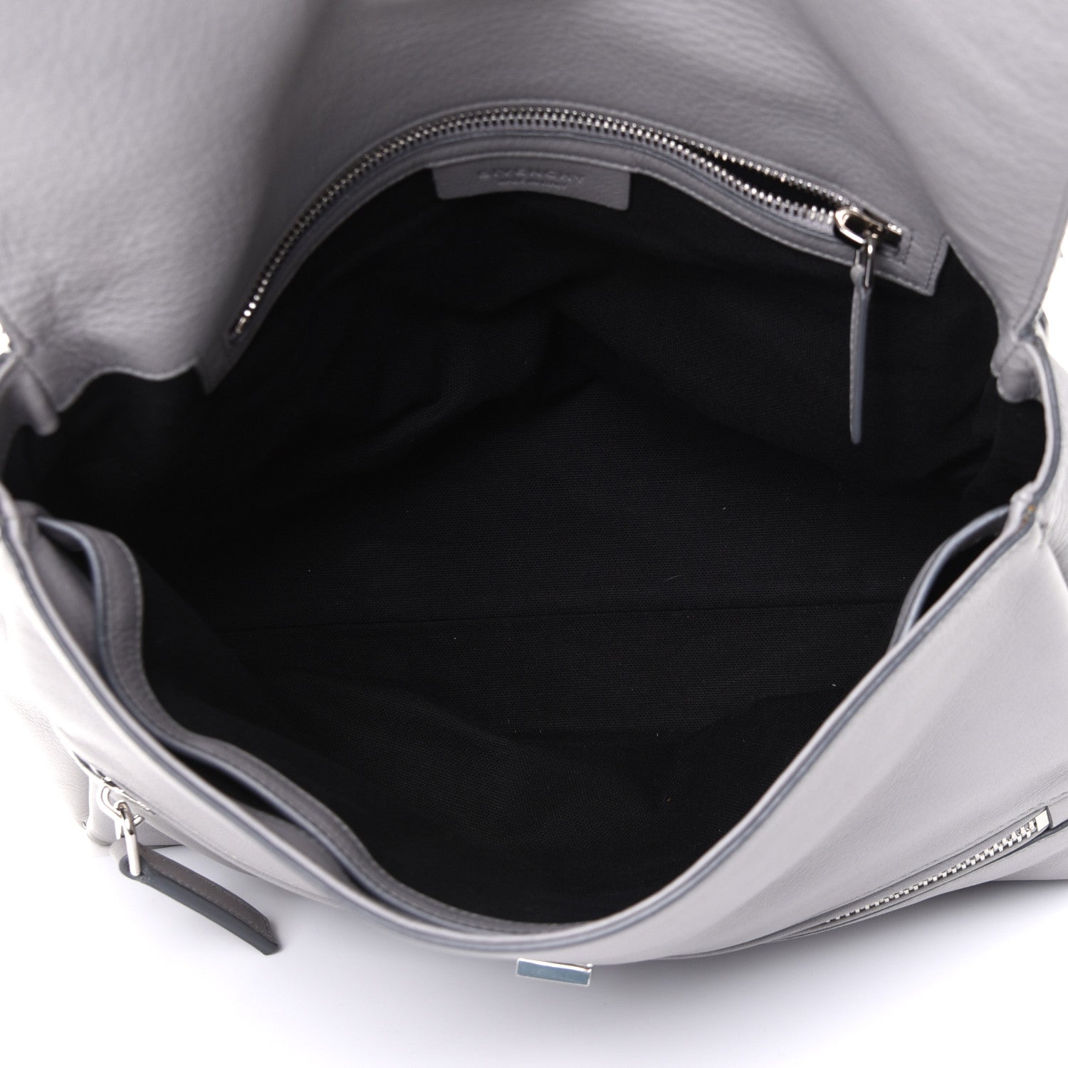 Givenchy Grained Calfskin Medium Pandora Pure Flap Bag Pearl Grey 7 of 19
