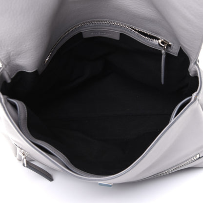 Givenchy Grained Calfskin Medium Pandora Pure Flap Bag Pearl Grey 7 of 19