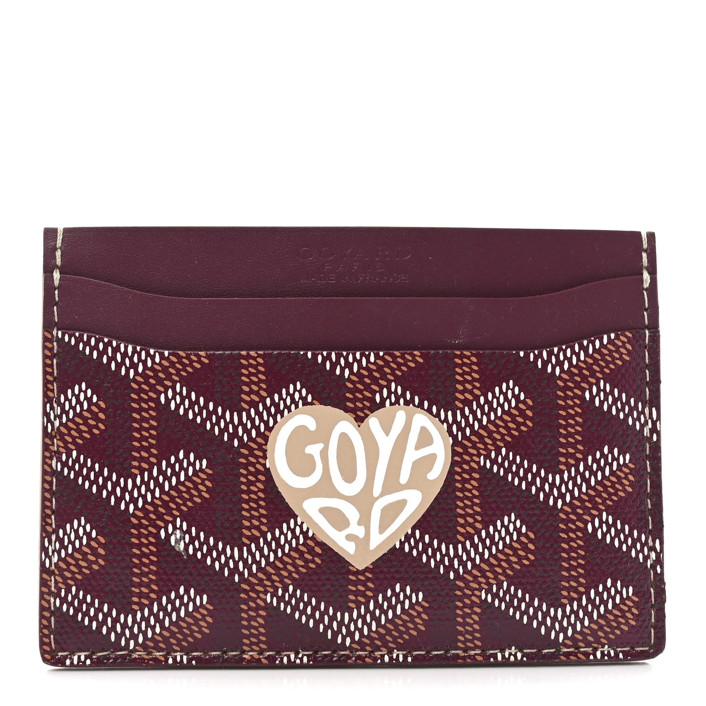 Goyardine Saint Sulpice Card Holder Bordeaux
